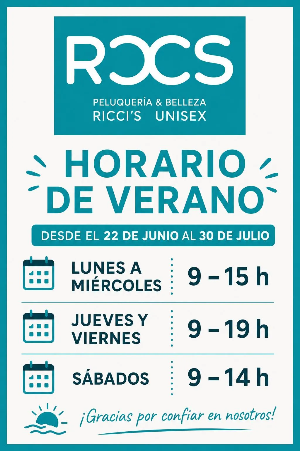 NUEVO HORARIO Verano